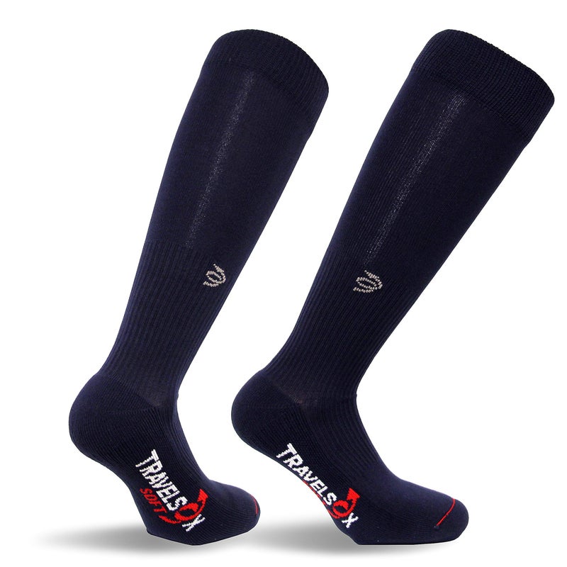 Travelsox Graduated Compression Socks (2 Pack), Medium, Navy/Navy - Image 1